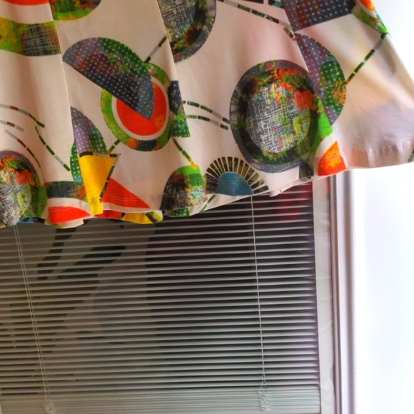 NWT Nina J Couture Vintage Y2K Bulgari Orange Size M Midi Flowy Skirt - Picture 4 of 7